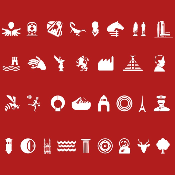 Metrobús Line 1 icon set