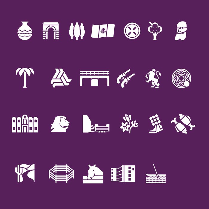 Metrobús Line 2 icon set