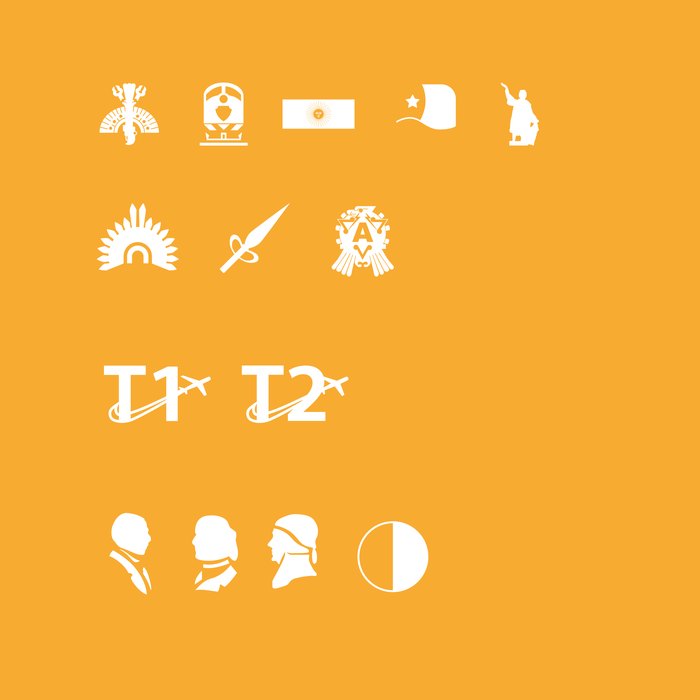 Metrobús Line 4 icon set